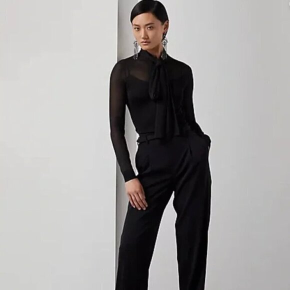 Ralph Lauren Purple Label Mulberry Silk Scarf-neck Sweater - Picture 3 of 16